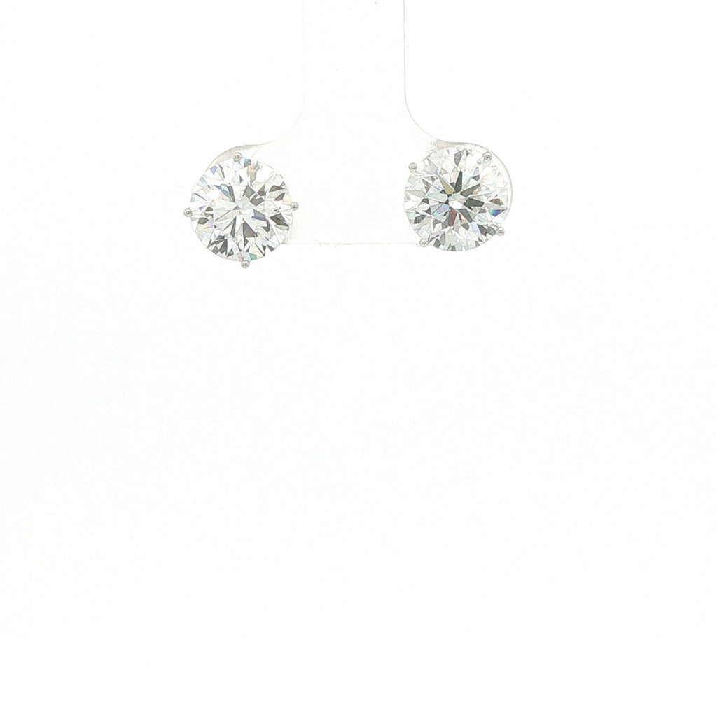 New 4.0-cwt appx. Lab-Grown Diamond 14K White Gold VS Stud Earrings