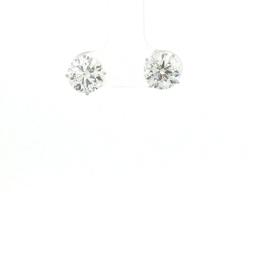 New 4.0-cwt appx. Lab-Grown Diamond 14K White Gold VS Stud Earrings