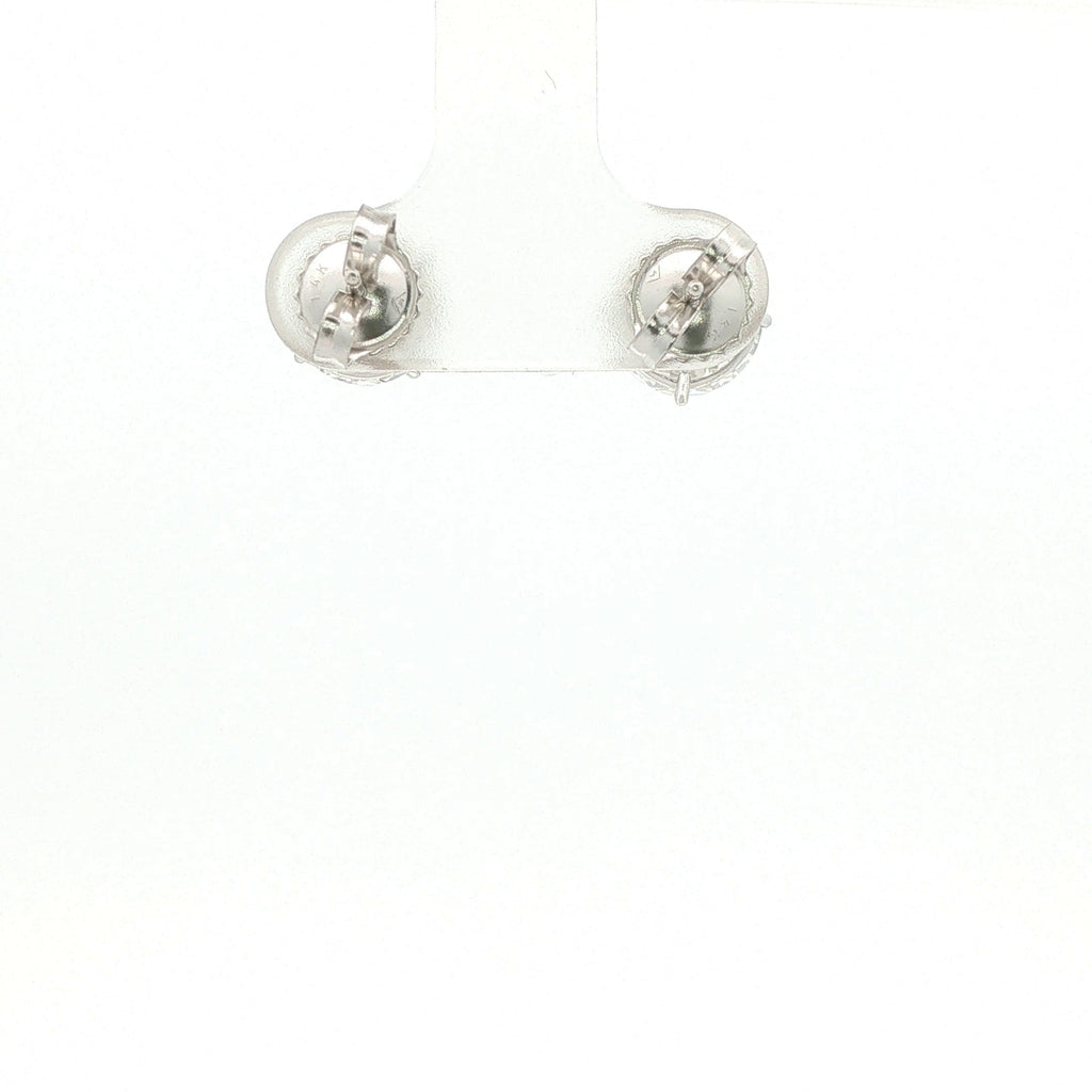 New 4.0-cwt appx. Lab-Grown Diamond 14K White Gold VS Stud Earrings