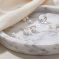 New 2-ctw appx. Lab-Created Diamond 14K White Gold VS Stud Earrings (Color E-F)