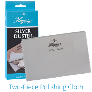 Hagerty Silver Duster Tarnish-Preventing Two-Piece Polishing Cloth – 15" x 12"
