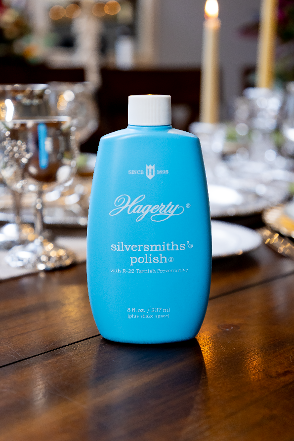 Hagerty Silversmiths’ Polish 8 fl oz – Silver Polish with R-22 Tarnish Protection