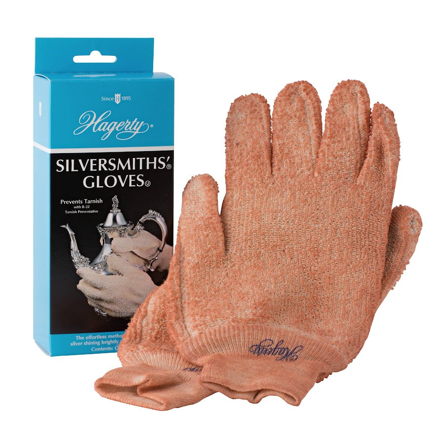 Hagerty Silversmiths’ Gloves – Silver Polishing & Tarnish Prevention, One Pair