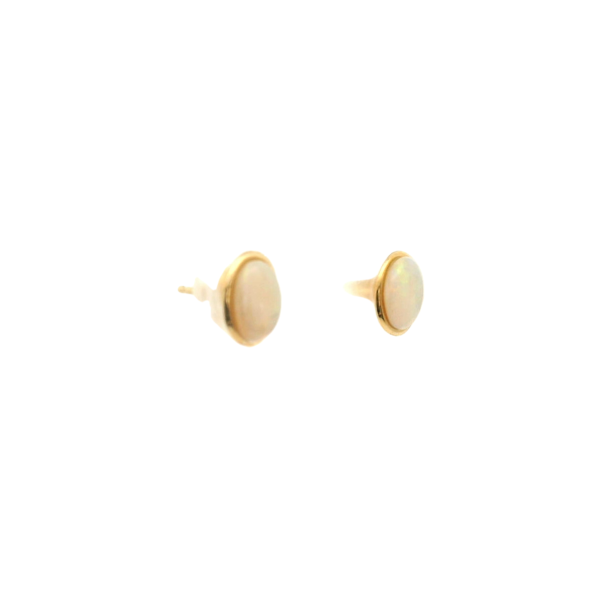 Oval Opal Earring