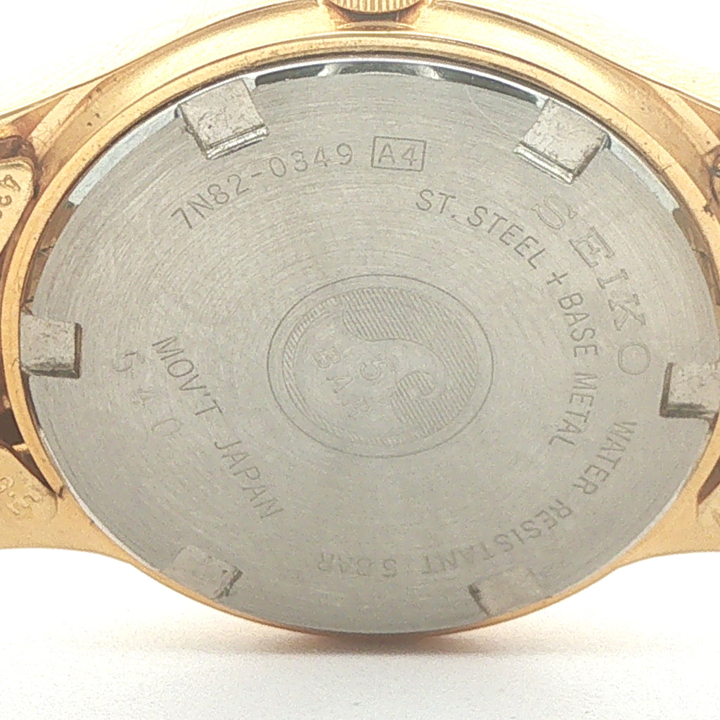 Vintage Estate Seiko Sports 50 Ladies Quartz Watch Circa 1995 – Gold-Tone, 25mm
