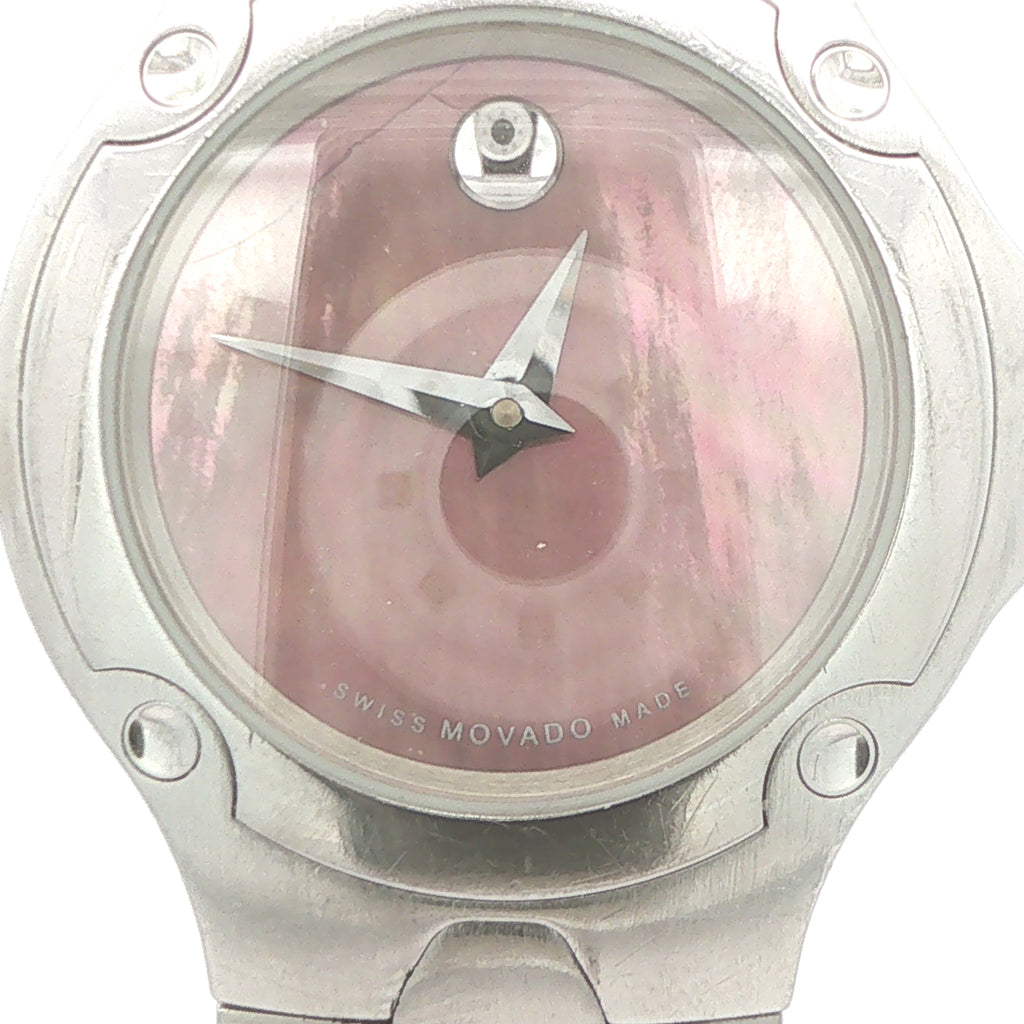 Estate Movado SE Pink Dial Stainless Steel Watch – 26mm