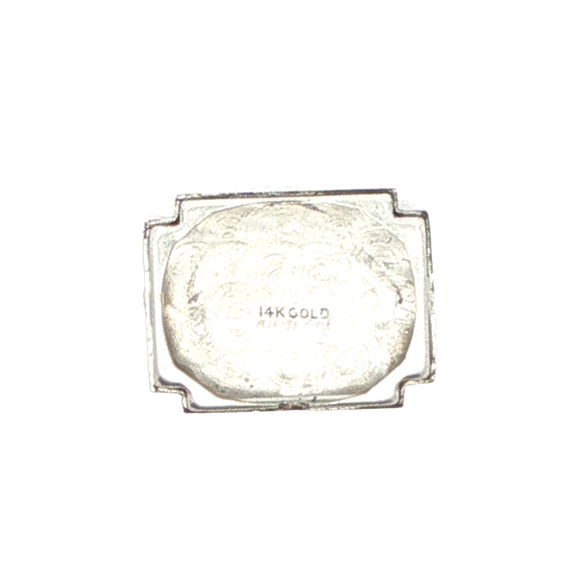 1950s–1960s Estate Hamilton 14K White Gold Natural Diamond Cocktail Watch with Safety Chain