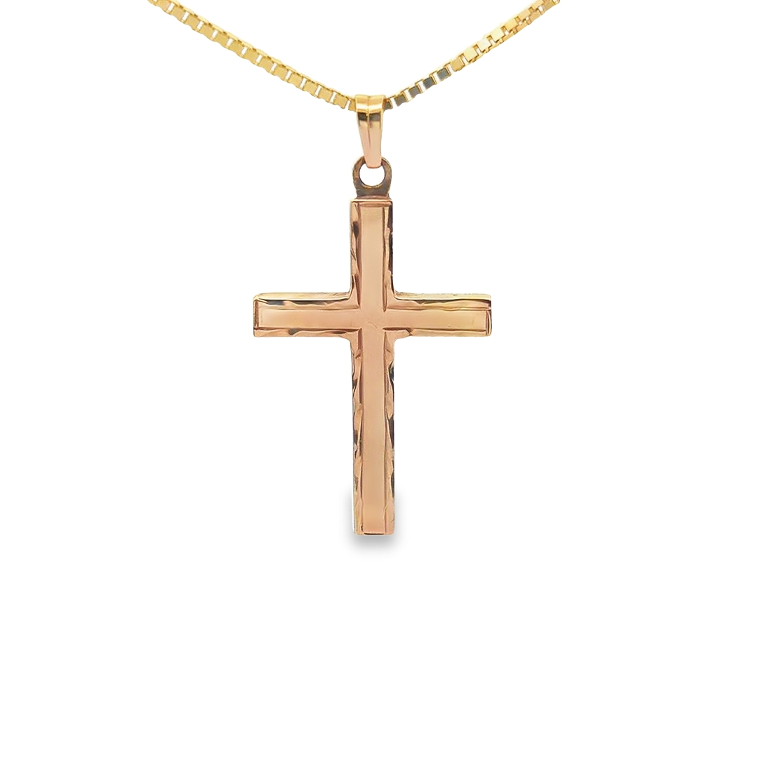 14K Gold Edge Decoration Gold Cross – Adamark Jewelers & Silversmiths, Inc