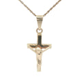 Estate 14K Yellow Gold Crucifix Pendant – Religious Cross (Circa Late 20th Century)