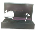 Vintage Tiffany & Co. Sterling Silver Heart Flask and Funnel Set with Original Box
