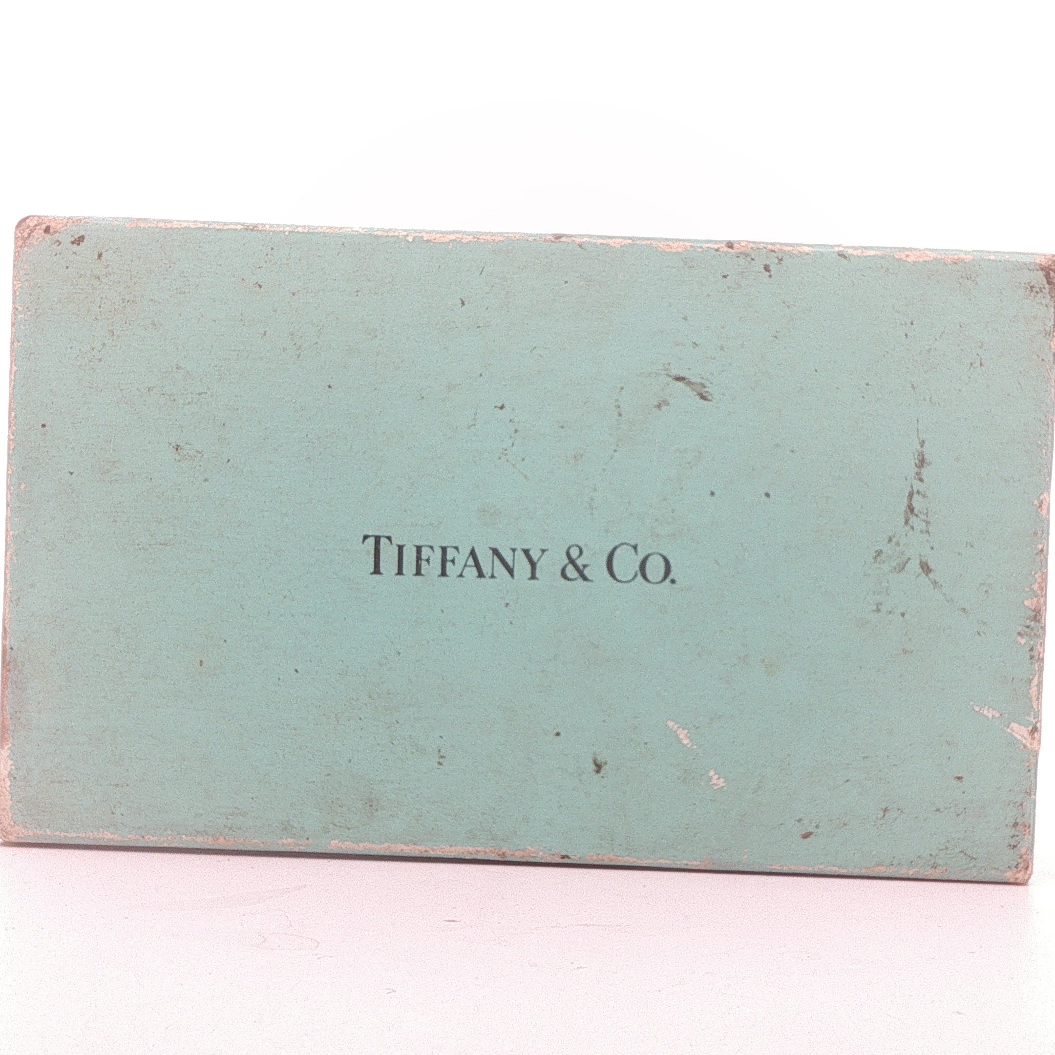 Vintage Tiffany & Co. Sterling Silver Heart Flask and Funnel Set with Original Box