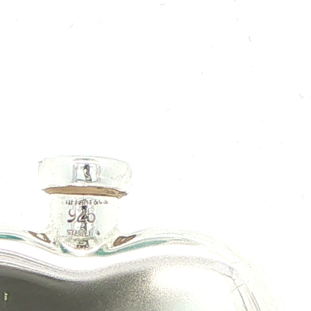Vintage Tiffany & Co. Sterling Silver Heart Flask and Funnel Set with Original Box