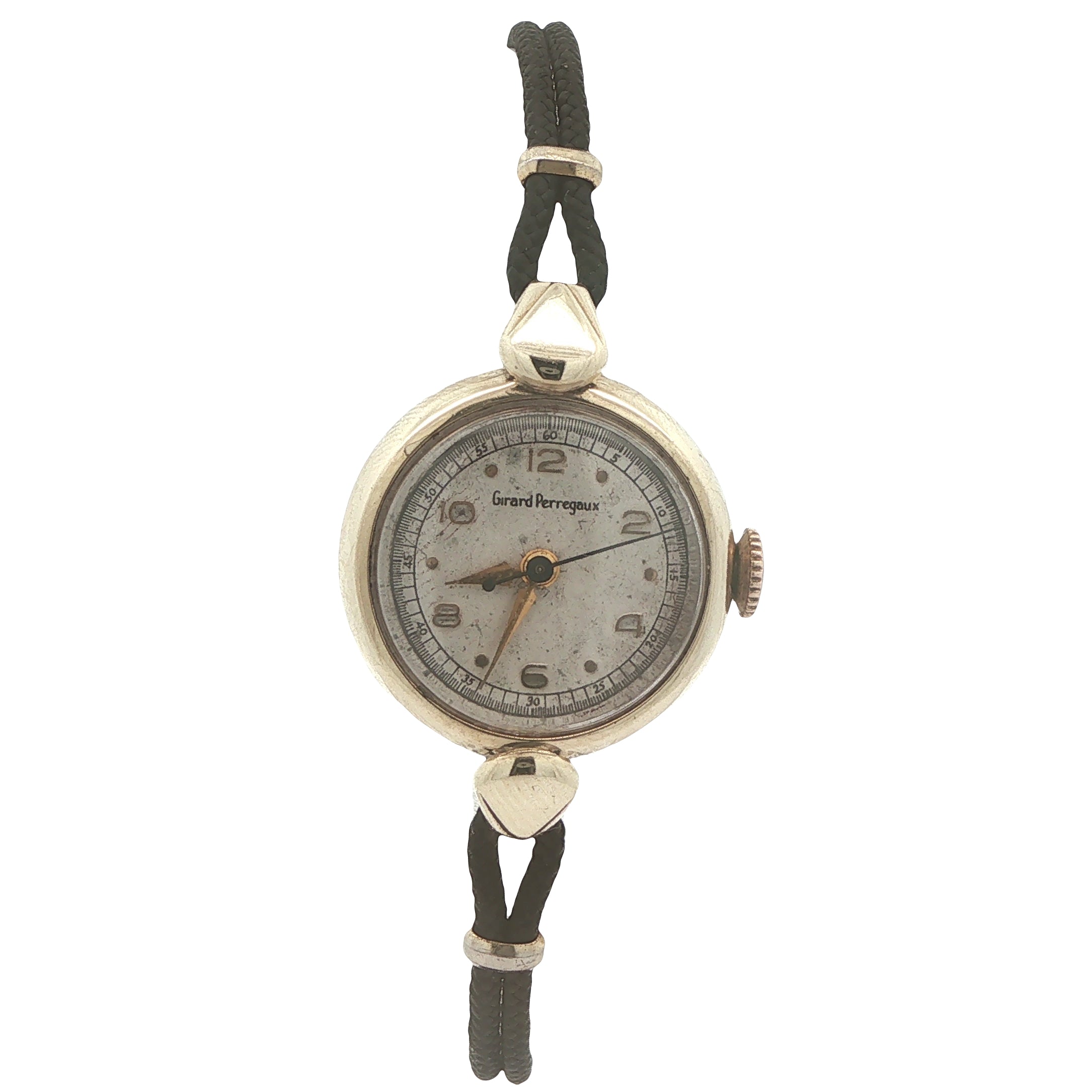 Circa 1945 Estate Girard-Perregaux 17-Jewel Manual Wind Gold 20mm Swiss Watch