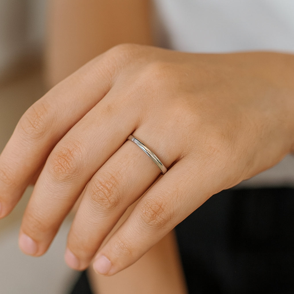 Sterling Silver Wedding Band