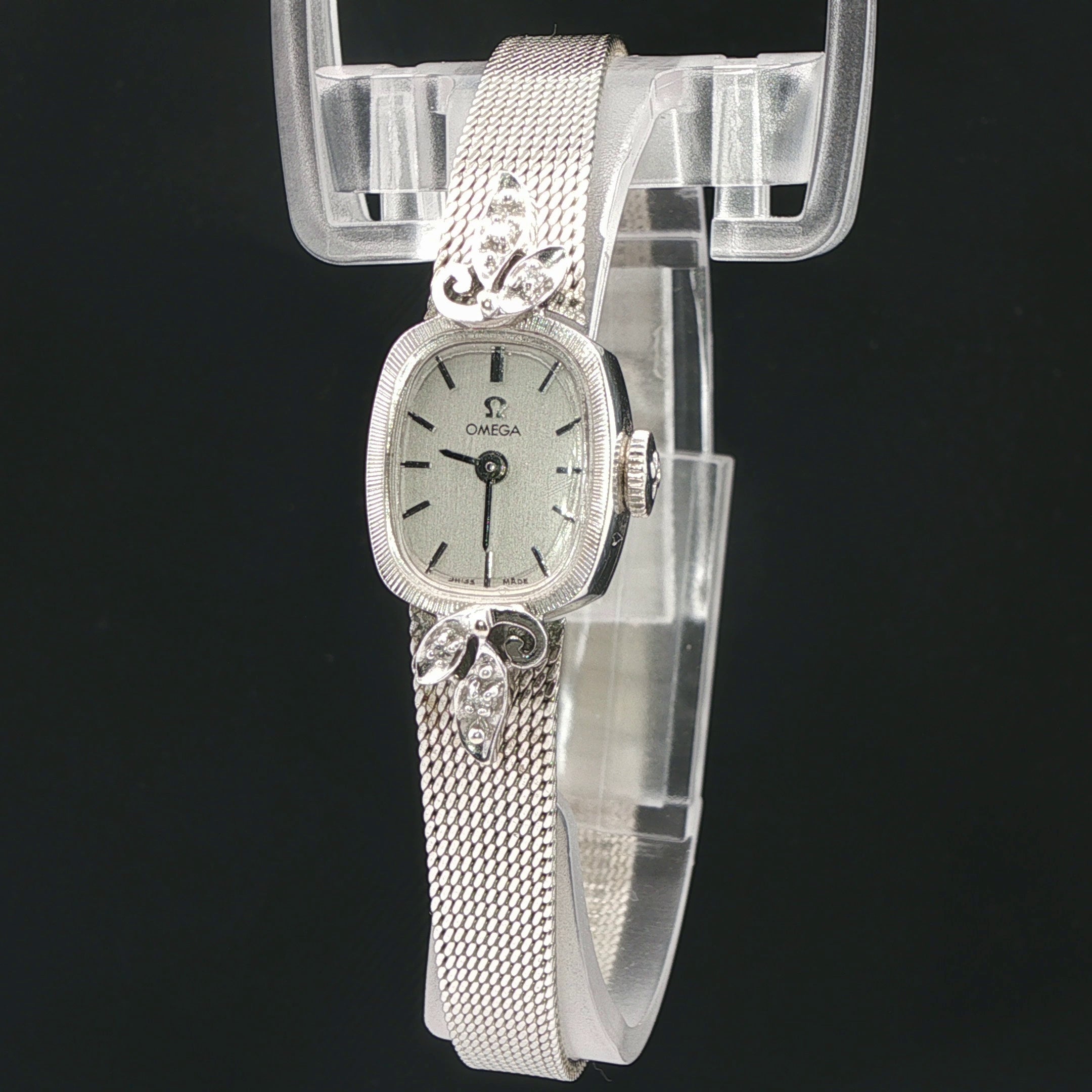 Omega 14K White Gold Vintage Watch