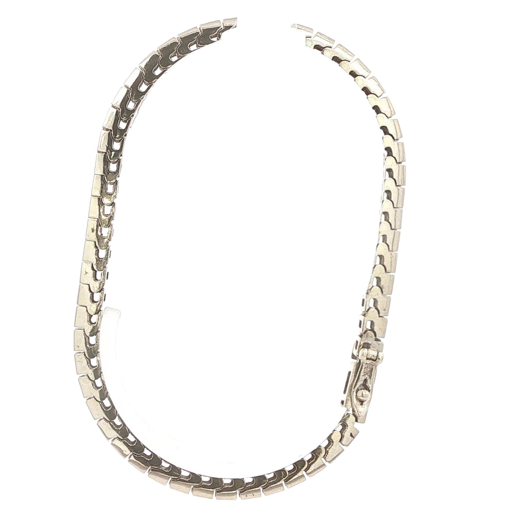 Estate 14K White Gold Natural Diamond Tennis Bracelet – Approx. 6 CTW, 6.5-Inch Wrist Fit