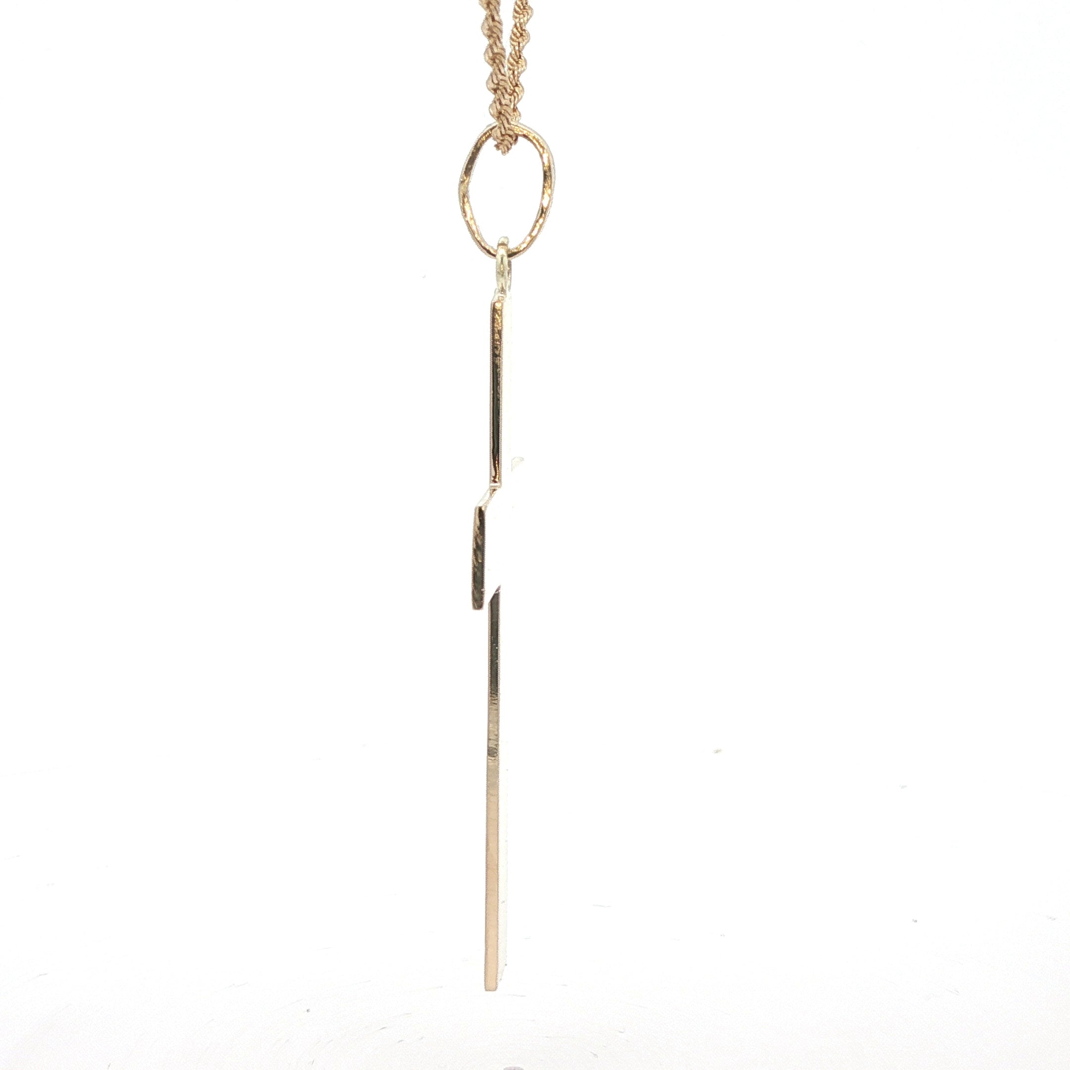 Estate 14K Yellow Gold High-Polish Cross Pendant