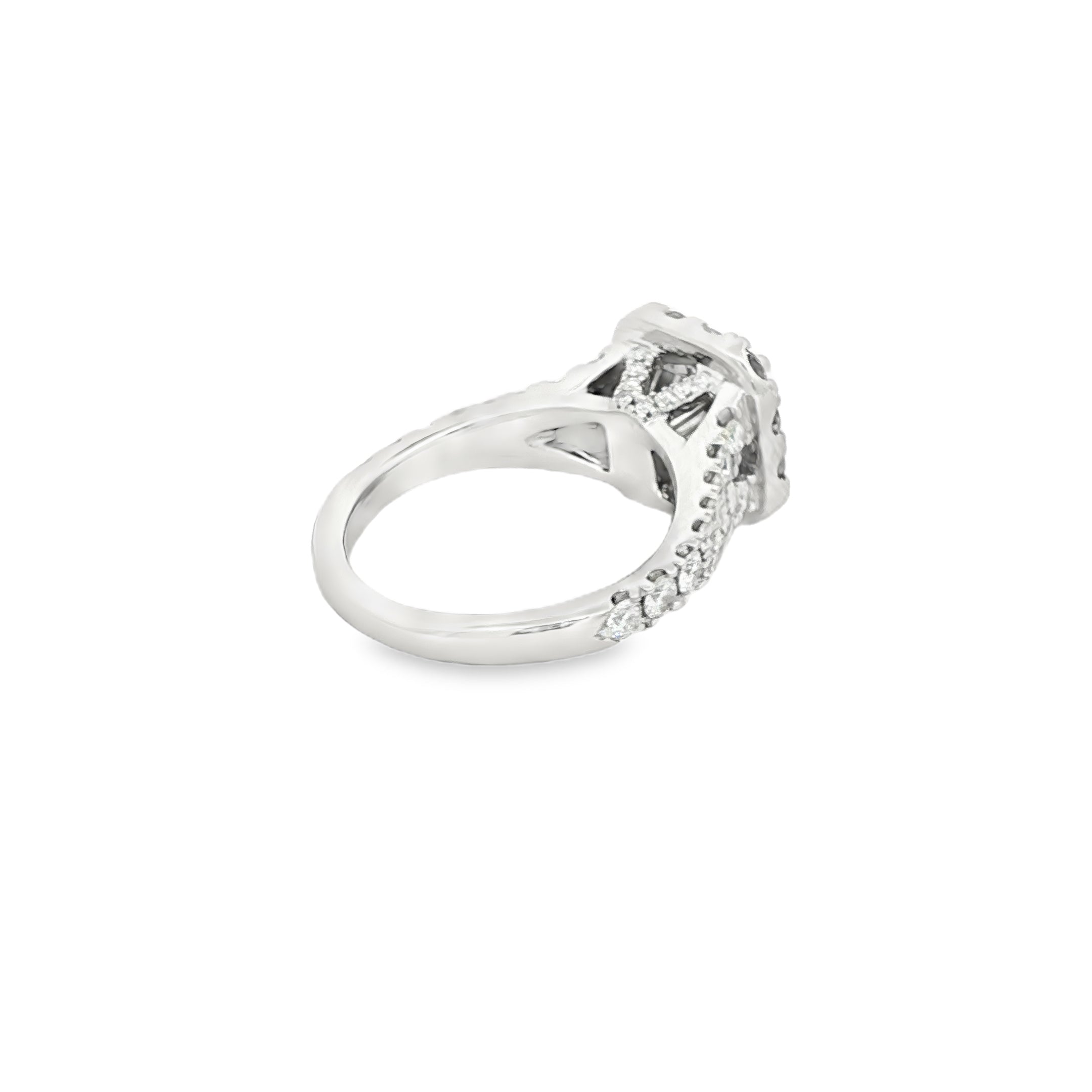 14k White Gold Cushion Diamond Engagement Neil Lane Ring