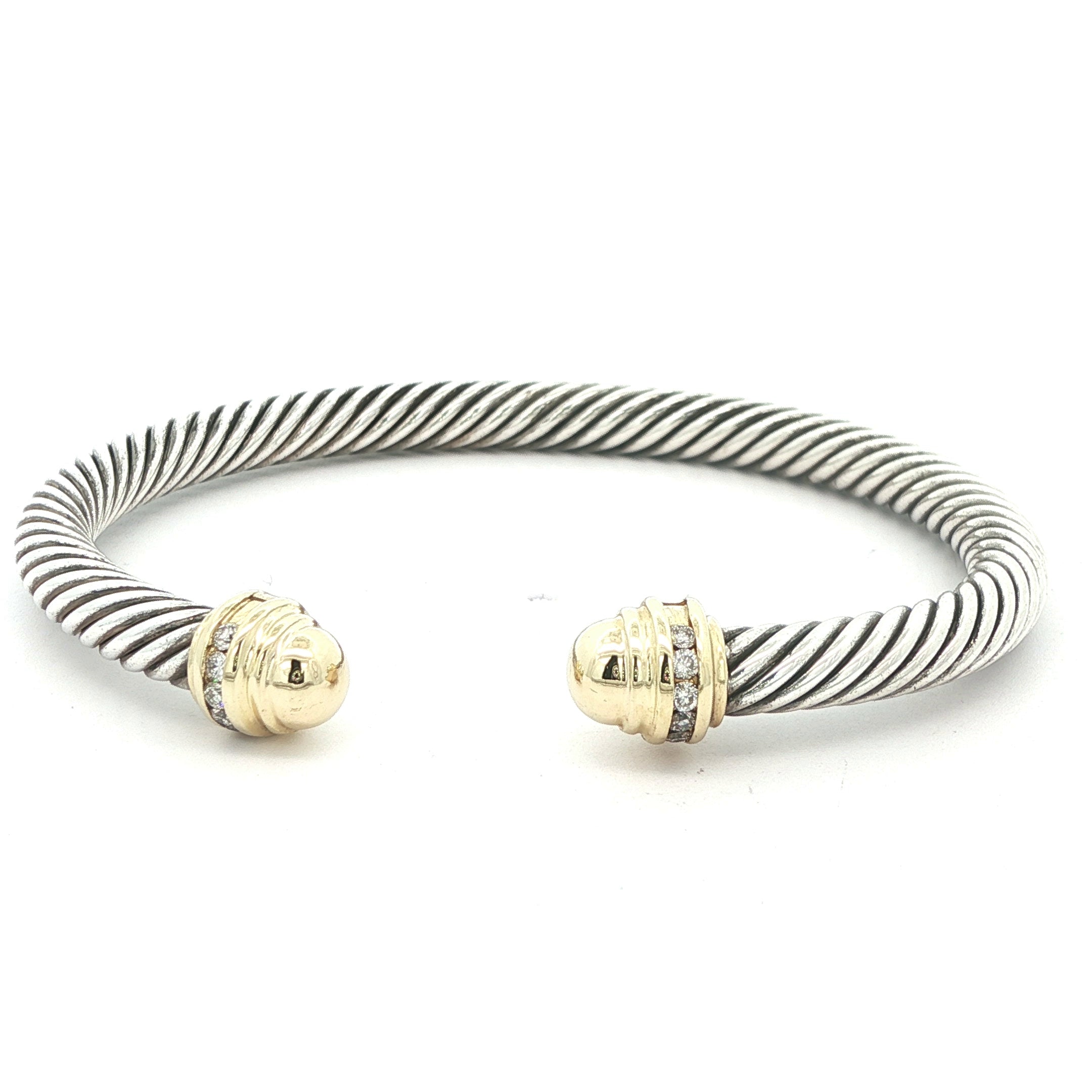 David Yurman Classic Cable Diamond Estate Bangle