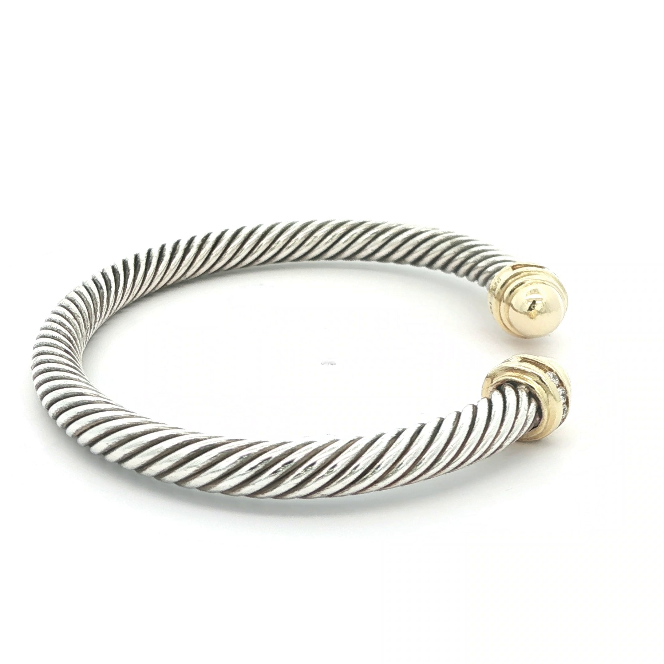 David Yurman Classic Cable Diamond Estate Bangle