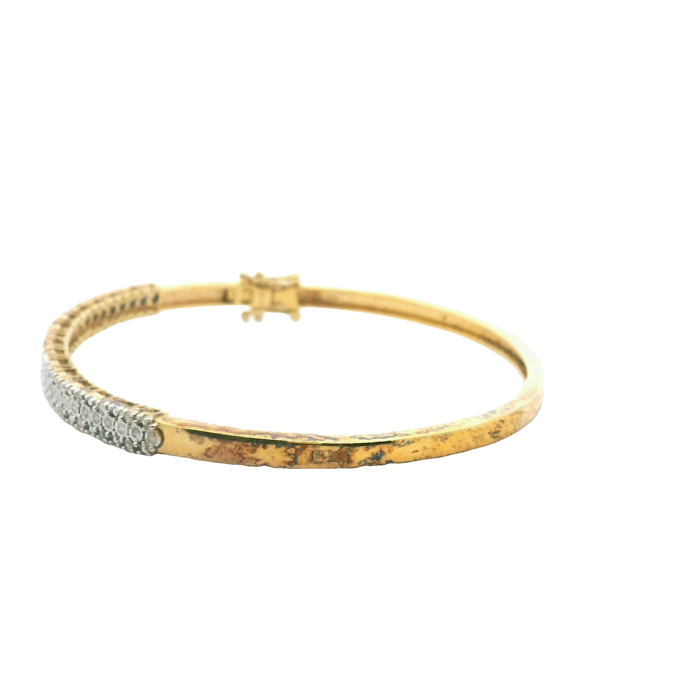 Gold Plated Cluster Bracelet with 0.25ctw Diamonds