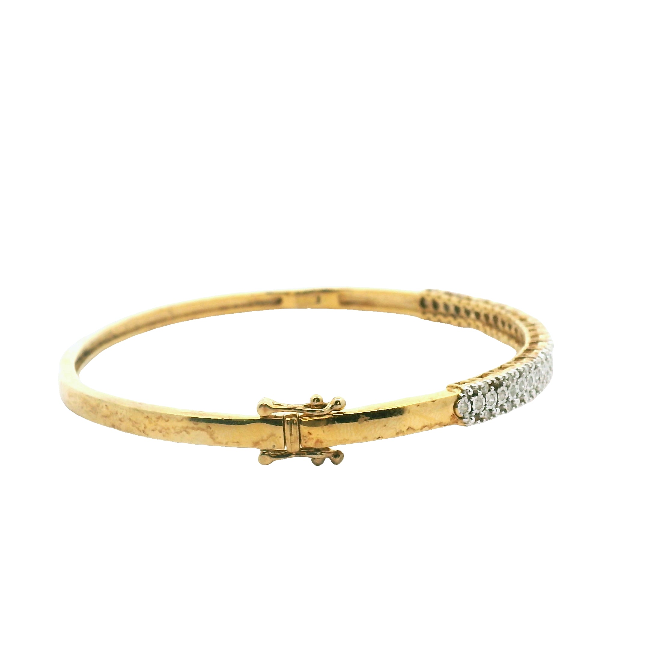 Gold Plated Cluster Bracelet with 0.25ctw Diamonds