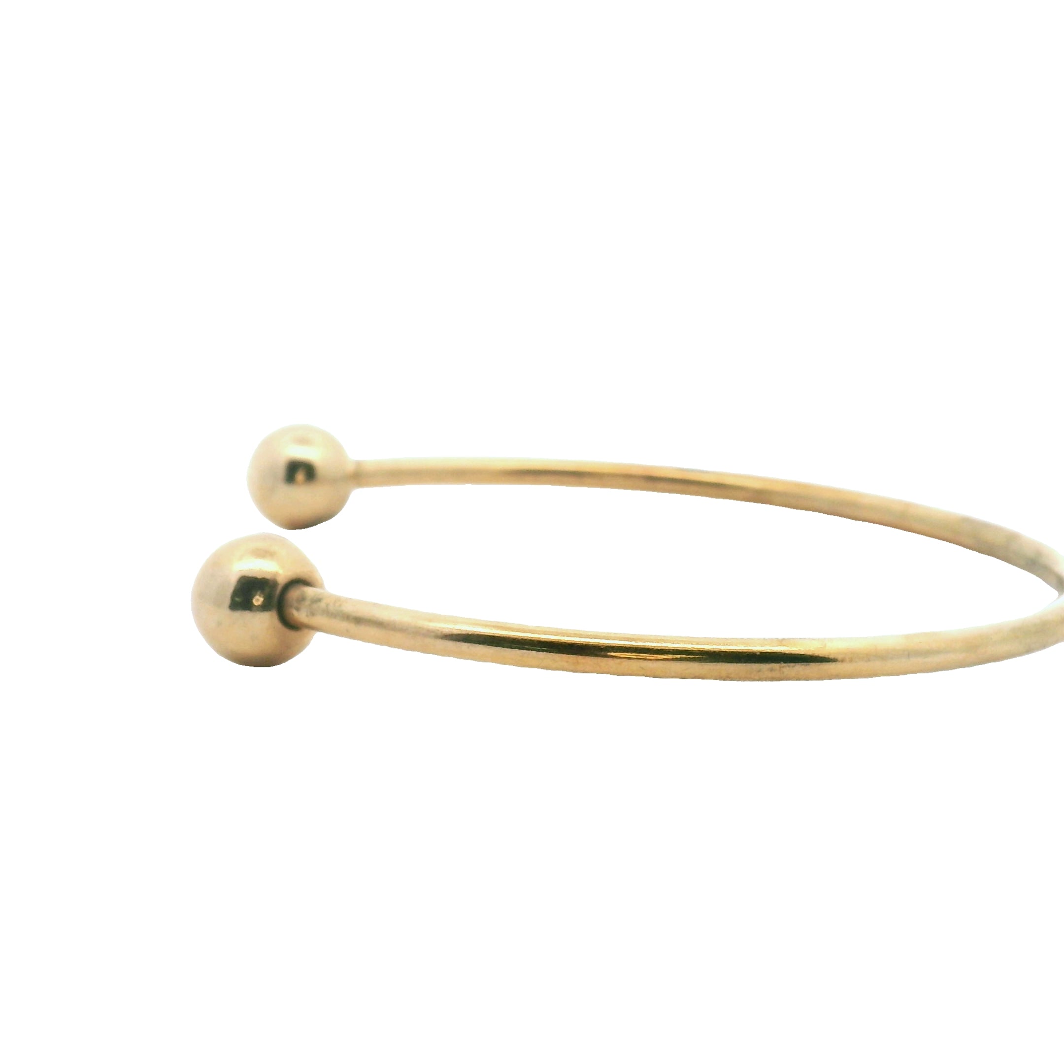 Gold Plated Silver Ball End Bracelet