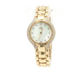 Estate Vintage Ebel Beluga 18K Yellow Gold Diamond Mother of Pearl Dial Watch Circa 1990s