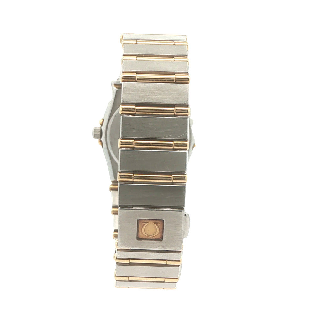 1993 Vintage Estate Omega Constellation Ladies’ Diamond Watch – 18K Yellow Gold & Stainless Steel