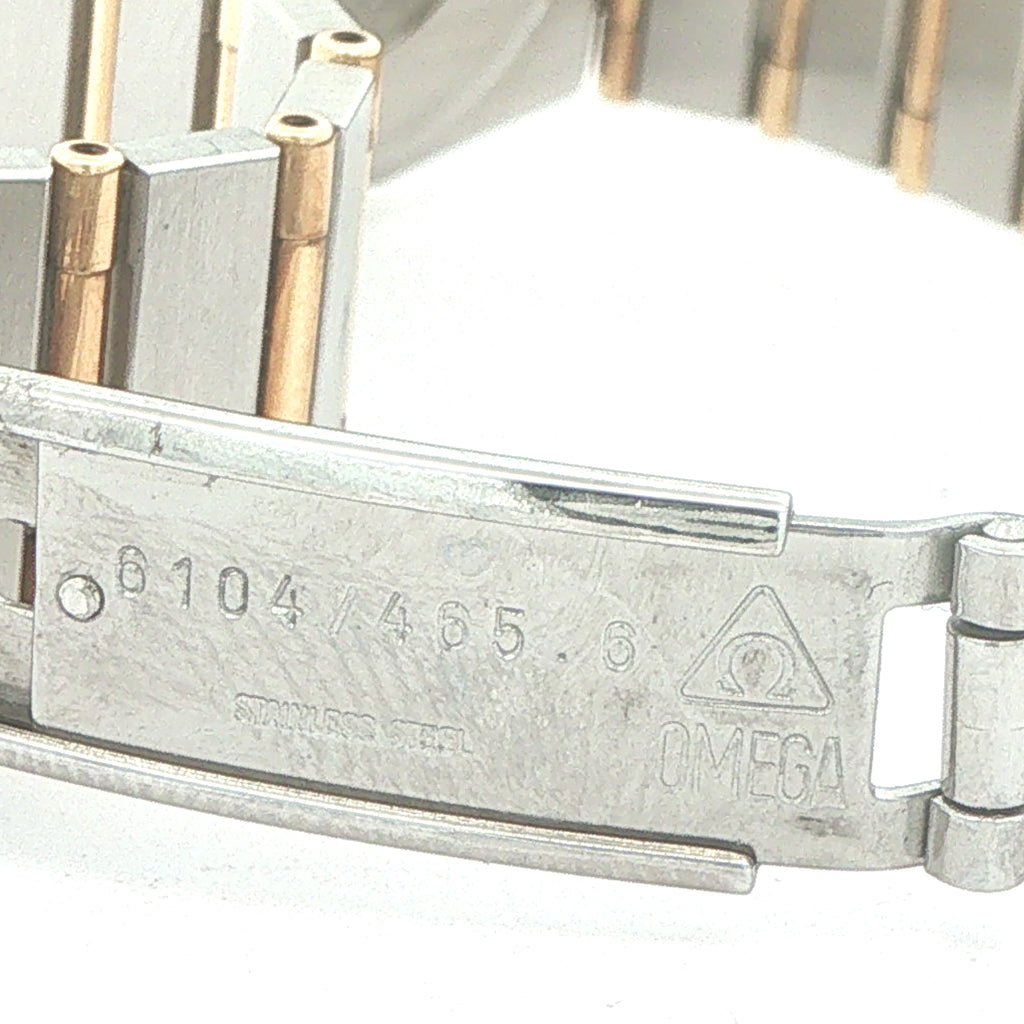 1993 Vintage Estate Omega Constellation Ladies’ Diamond Watch – 18K Yellow Gold & Stainless Steel