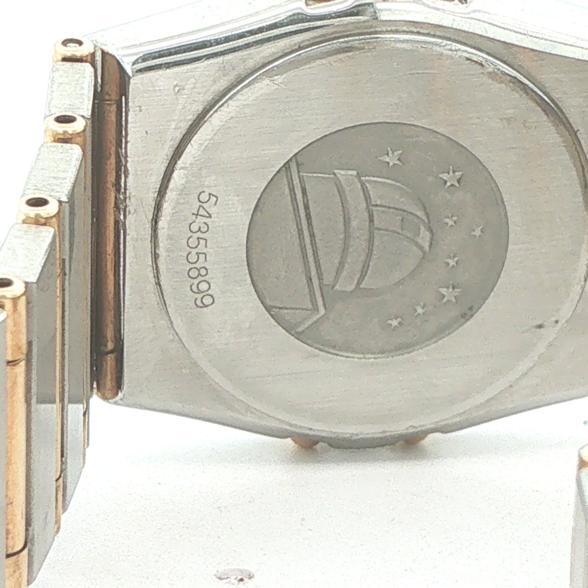 1993 Vintage Estate Omega Constellation Ladies’ Diamond Watch – 18K Yellow Gold & Stainless Steel