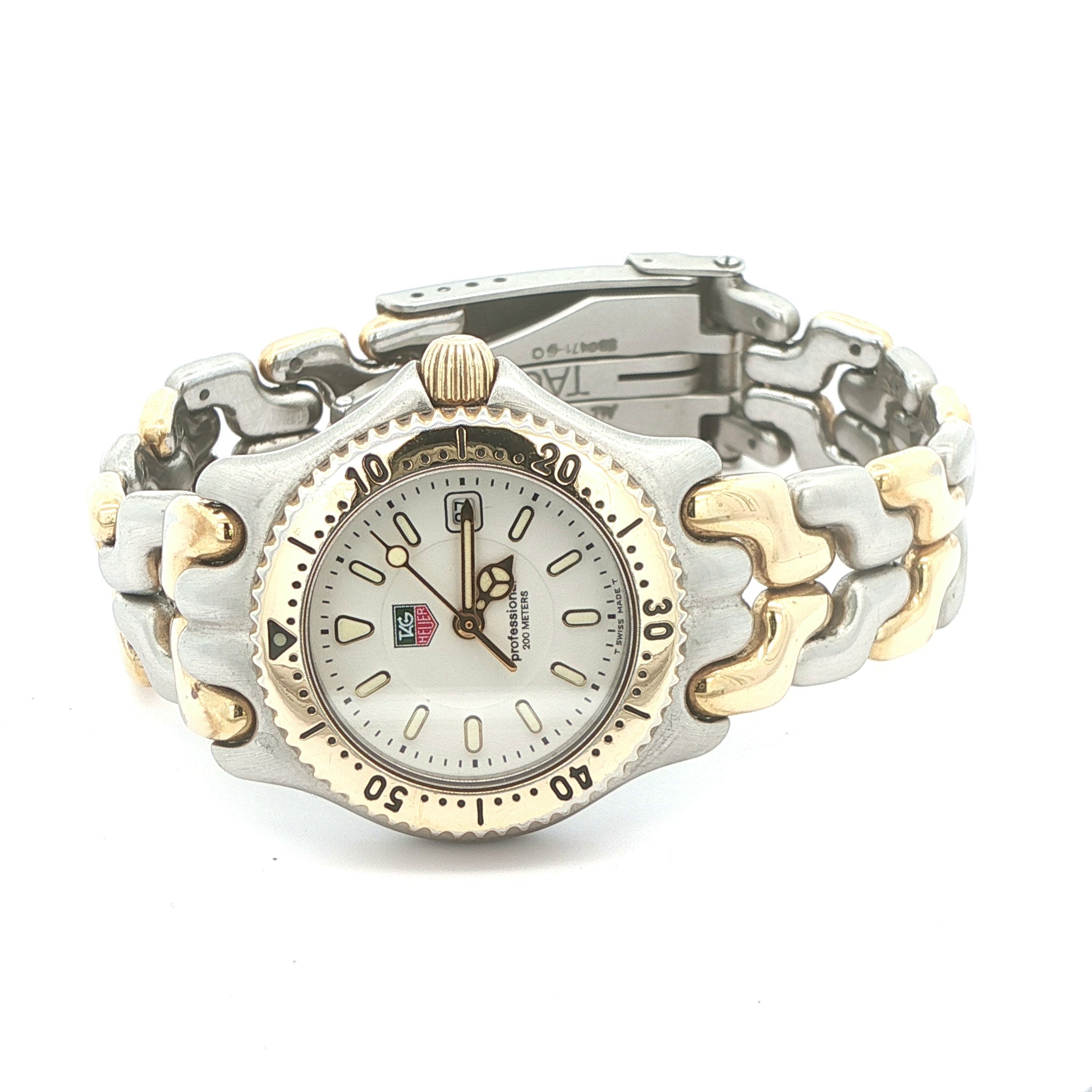 Estate TAG Heuer S/el Professional 200M Two-Tone Quartz Watch c