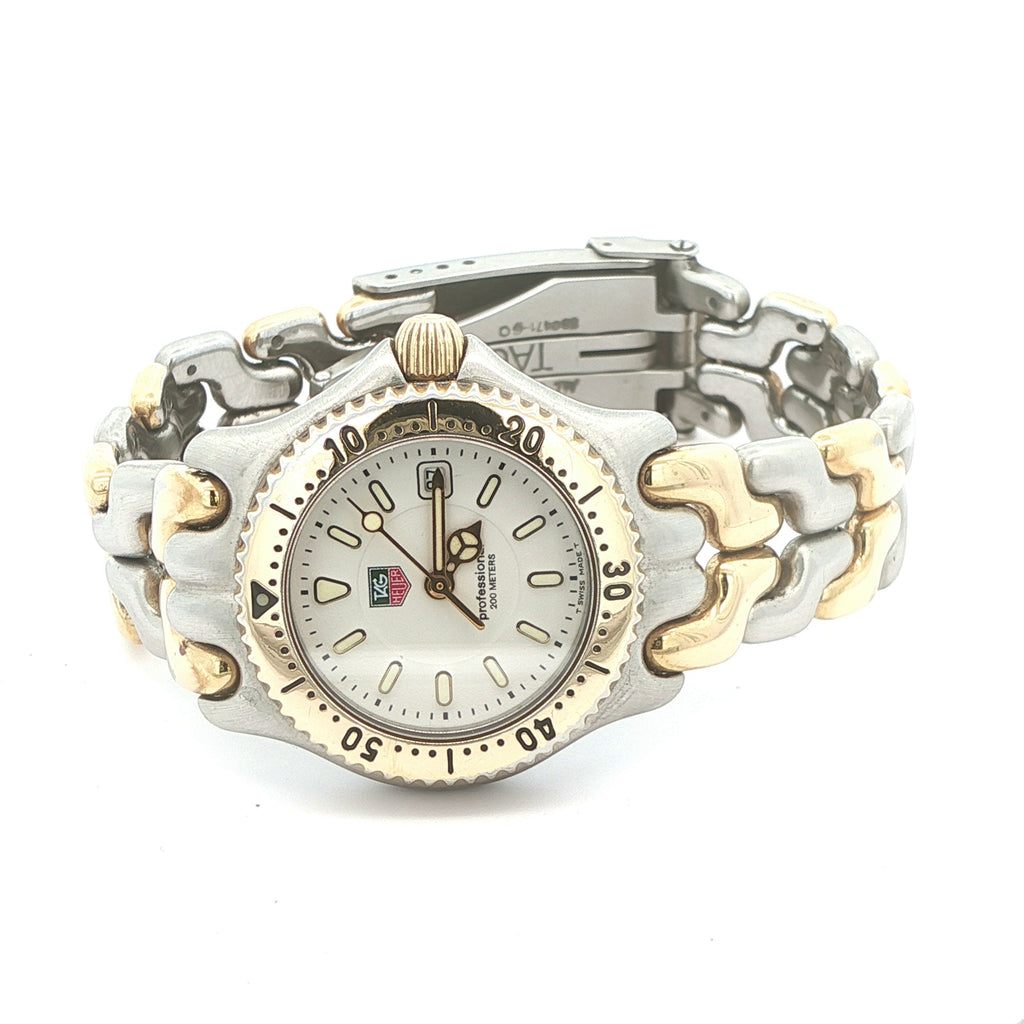 Estate TAG Heuer S/el Professional 200M Two-Tone Quartz Watch c. 1990s