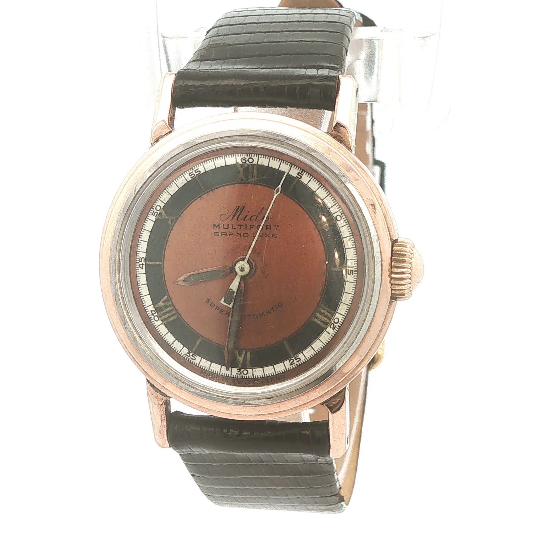 Estate c. 1940s–1950s Mido Multifort Grand Luxe Automatic Watch 31mm