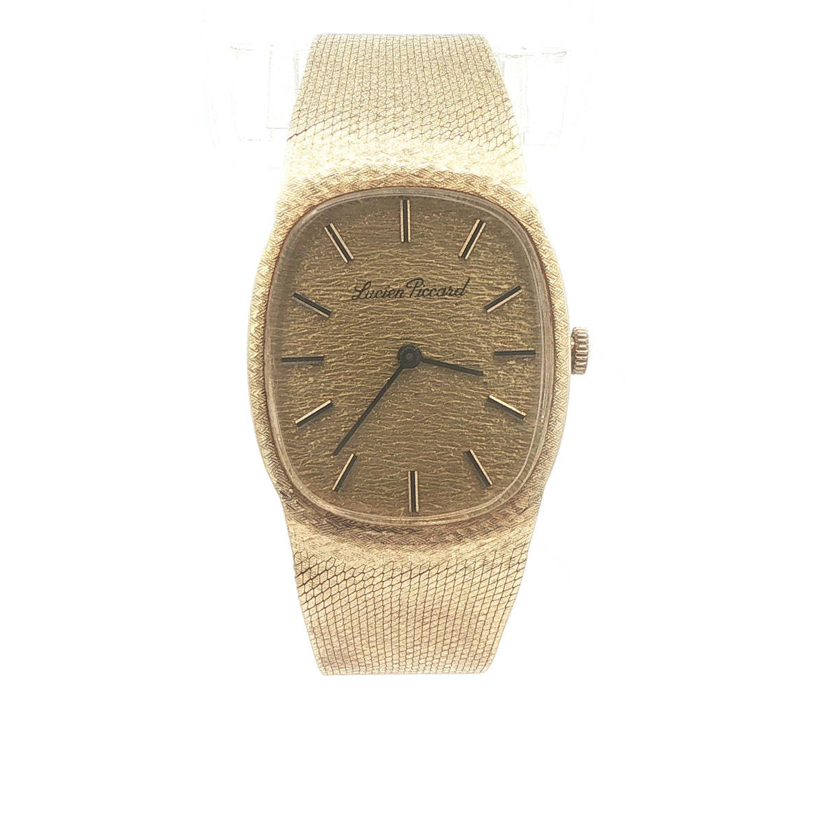 1970s Estate Lucien Piccard 14K Yellow Gold Case Manual-Wind Watch