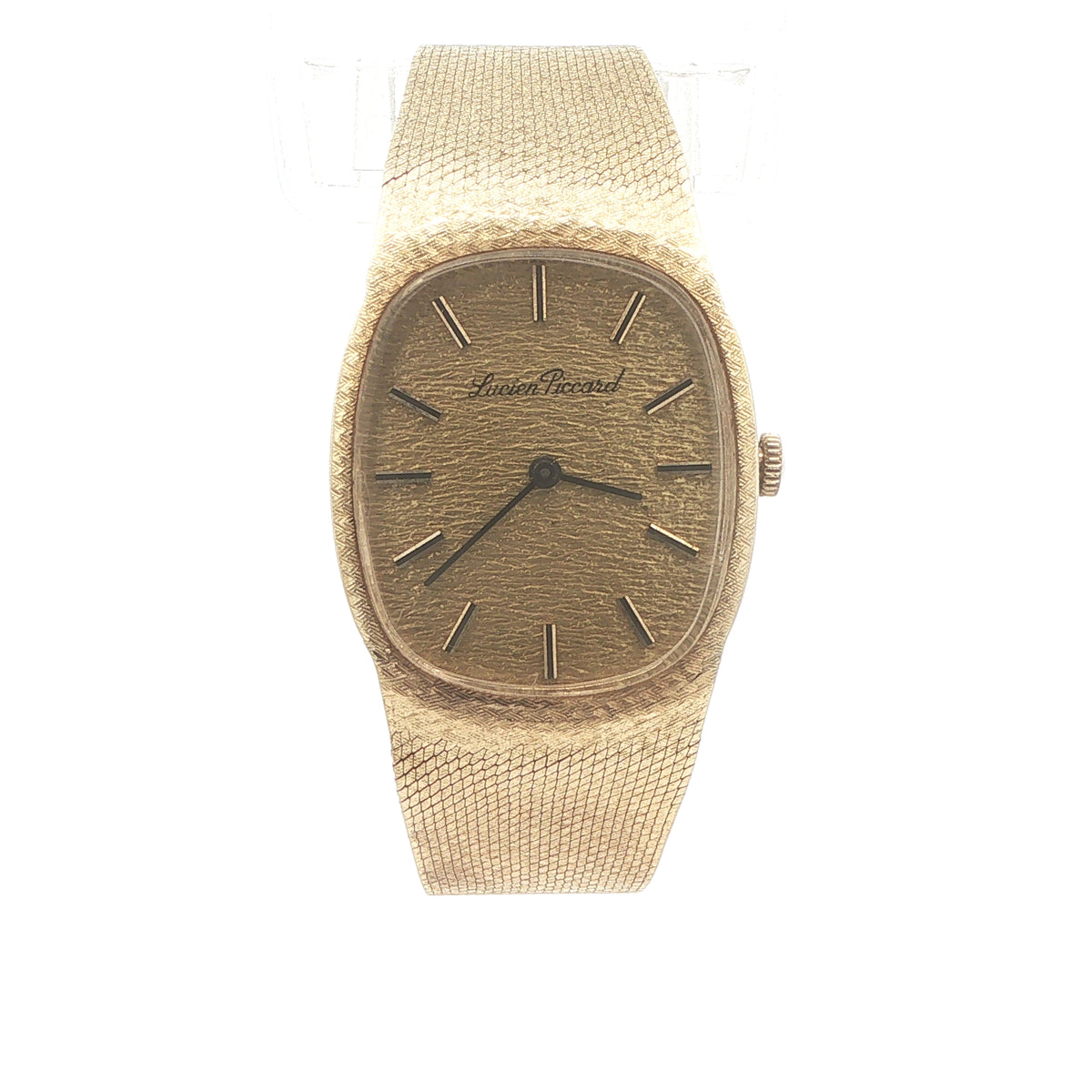 1970s Estate Lucien Piccard 14K Yellow Gold Case Manual-Wind Watch