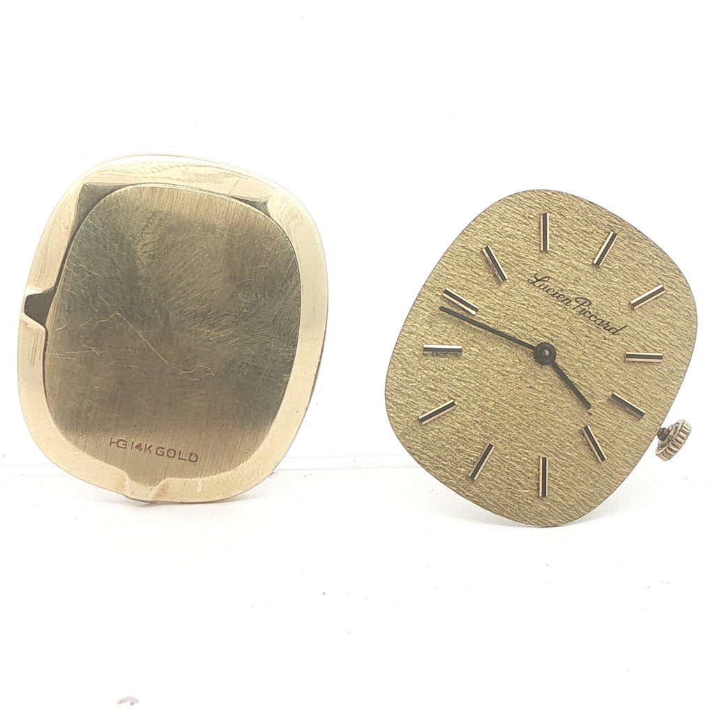 1970s Estate Lucien Piccard 14K Yellow Gold Case Manual-Wind Watch