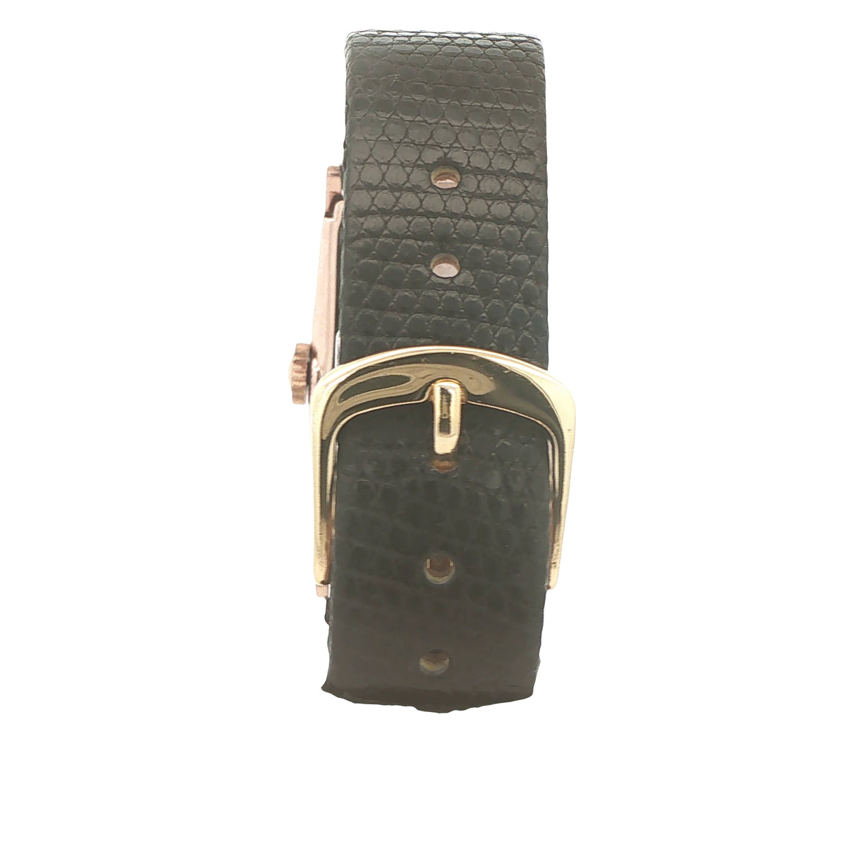 Vintage 1940s Bulova 14K Solid Rose Gold Art Deco Manual Wind Estate Watch