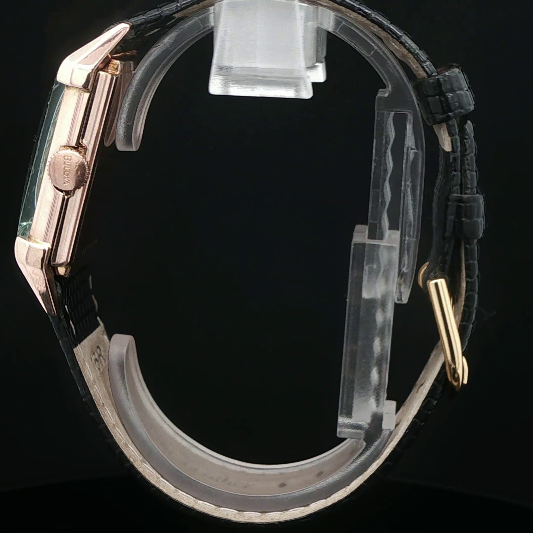 14k Estate Rose Gold Filled Bulova Watch