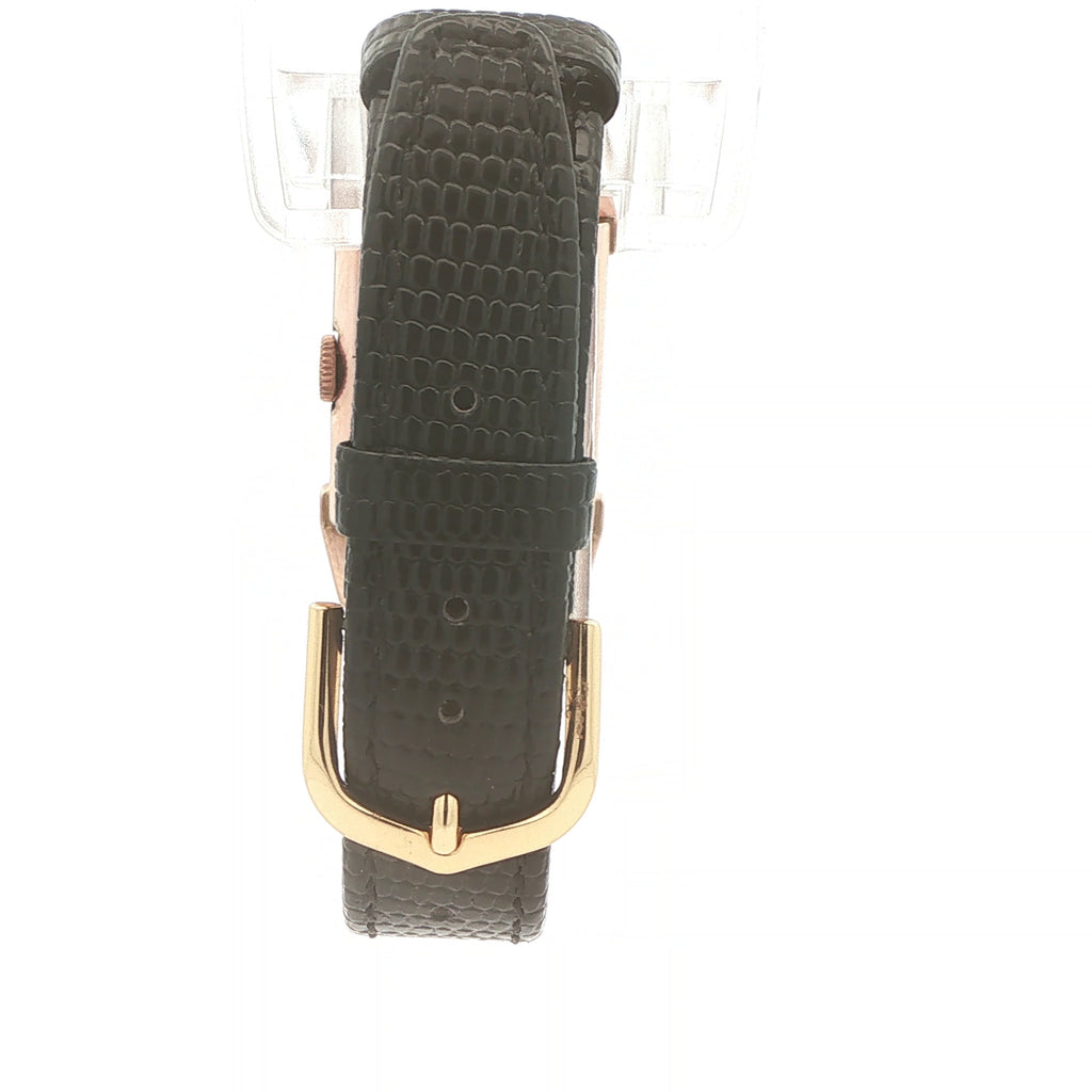 1946 Vintage Estate Bulova 14K Rose Gold-Filled Rectangular Watch – 21mm