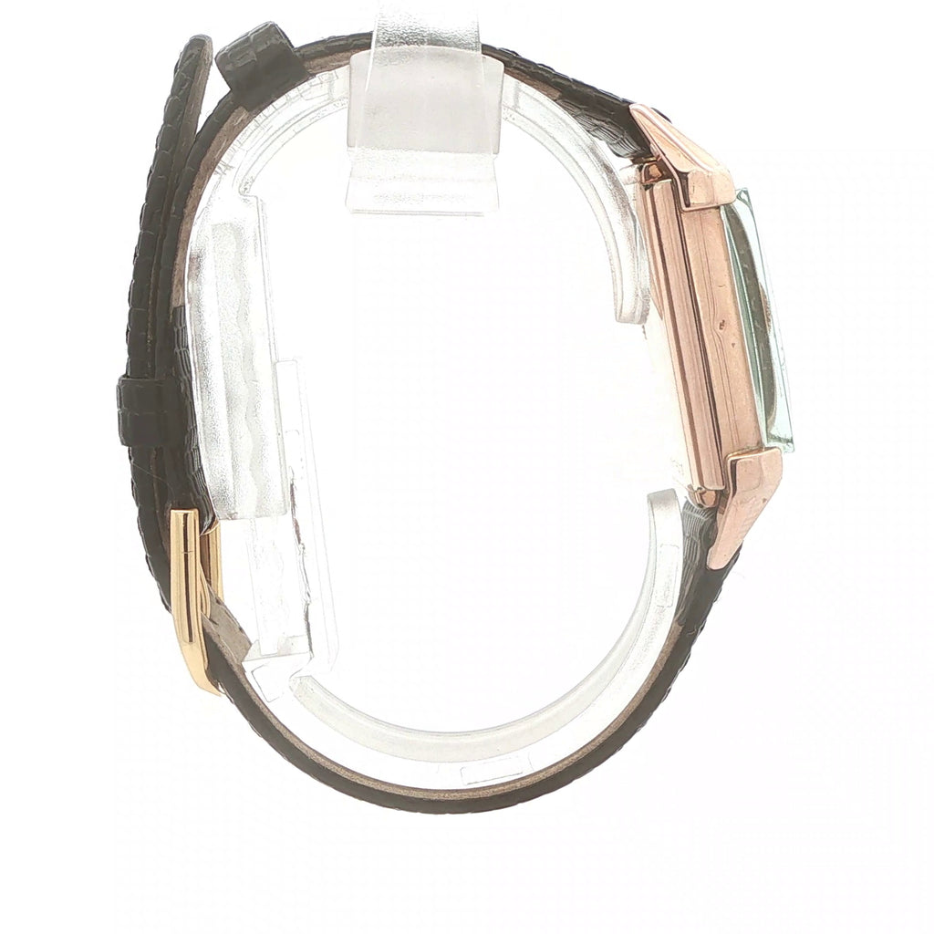 1946 Vintage Estate Bulova 14K Rose Gold-Filled Rectangular Watch – 21mm