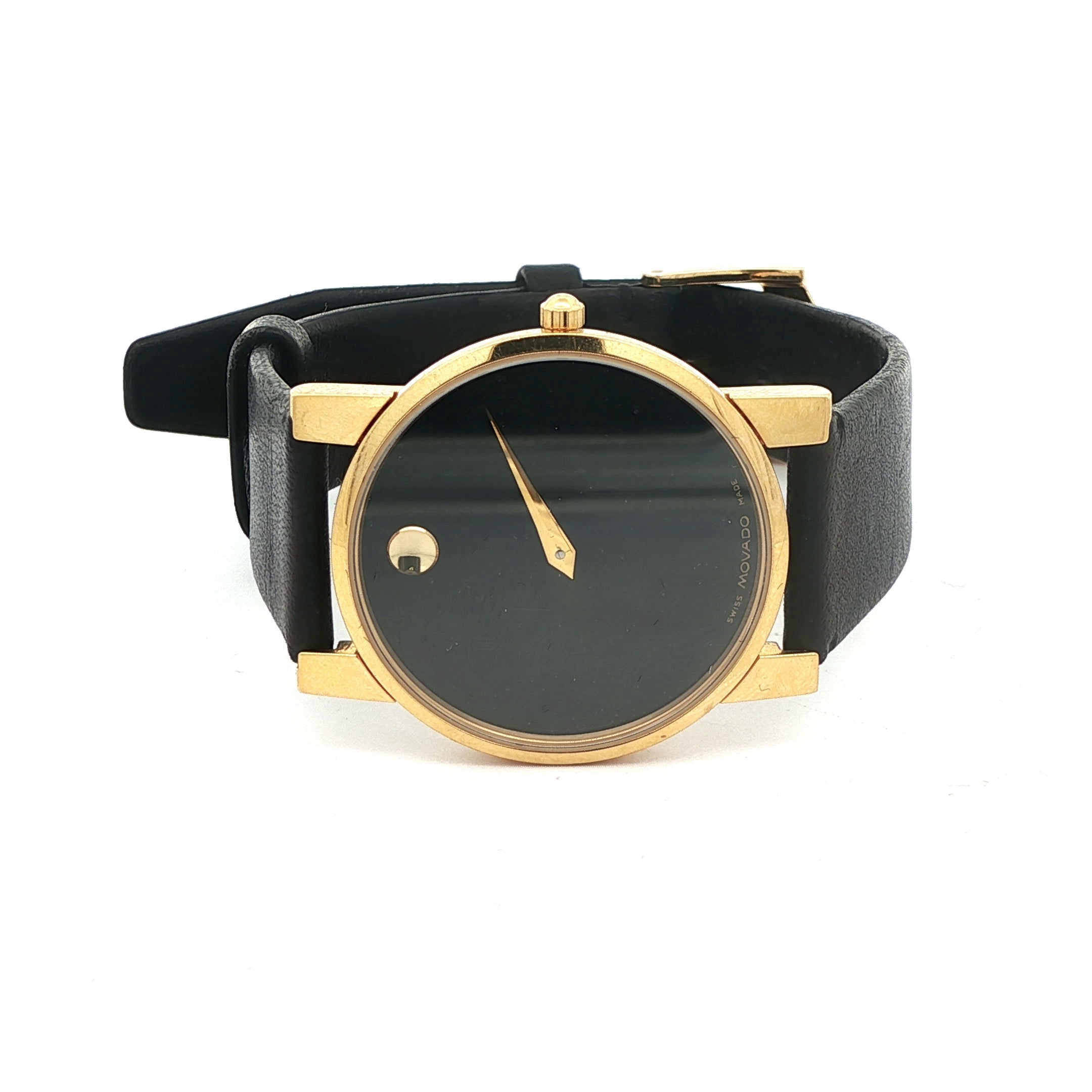 Estate Yellow Gold Plated Movado Museum Classic