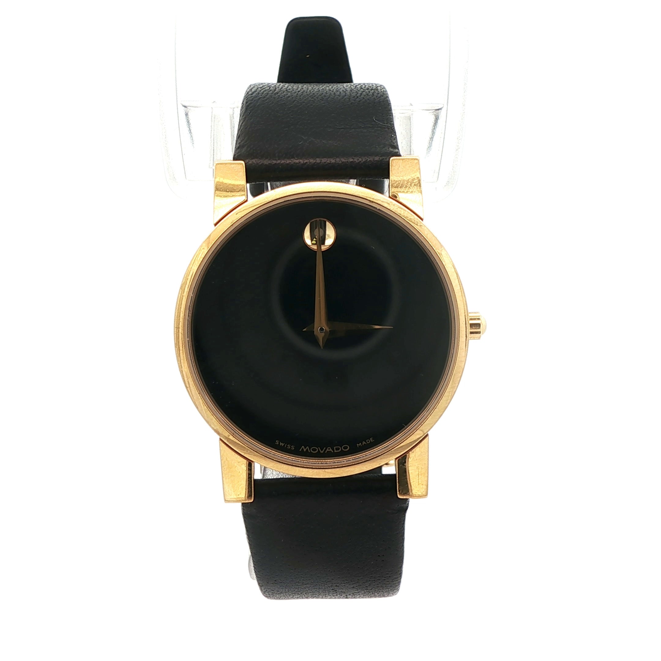 Estate Yellow Gold Plated Movado Museum Classic