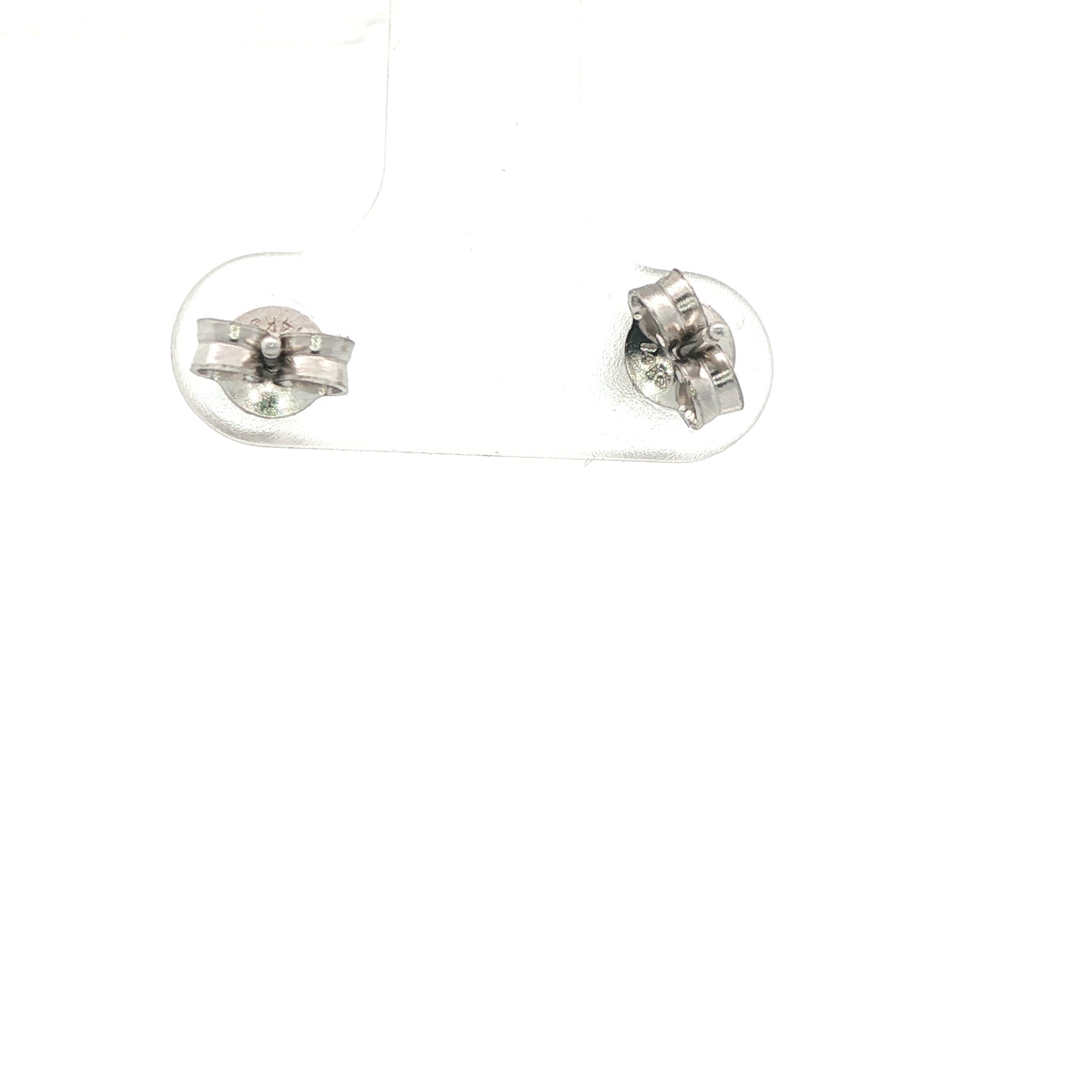 14K White Gold Diamond Stud Earrings - 0.30 CTW VS1 FG Color