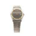 Estate Ebel Sport Classic Two-Tone Quartz Date Watch Gray Dial 24mm x 27mm