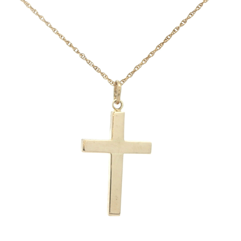 Estate 14K Yellow Gold Cross Pendant
