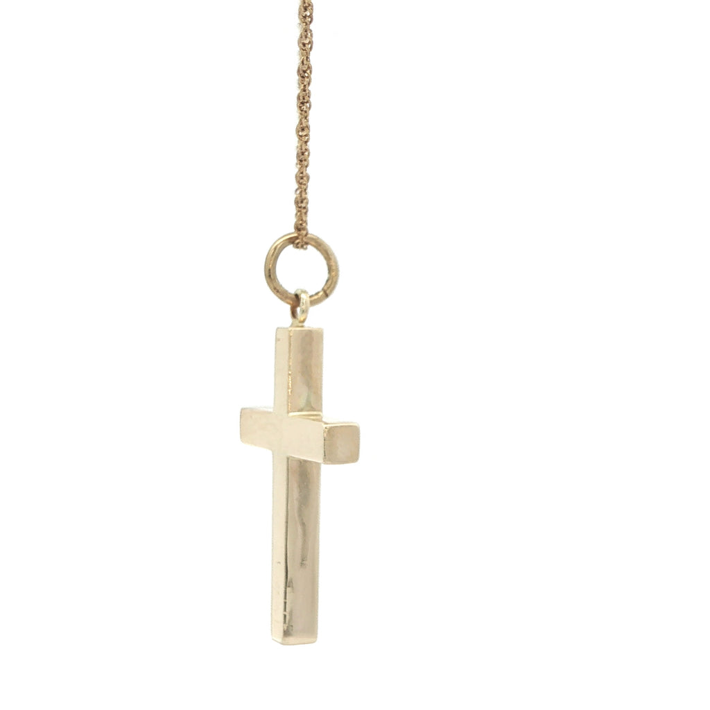 Estate 14K Yellow Gold Cross Pendant
