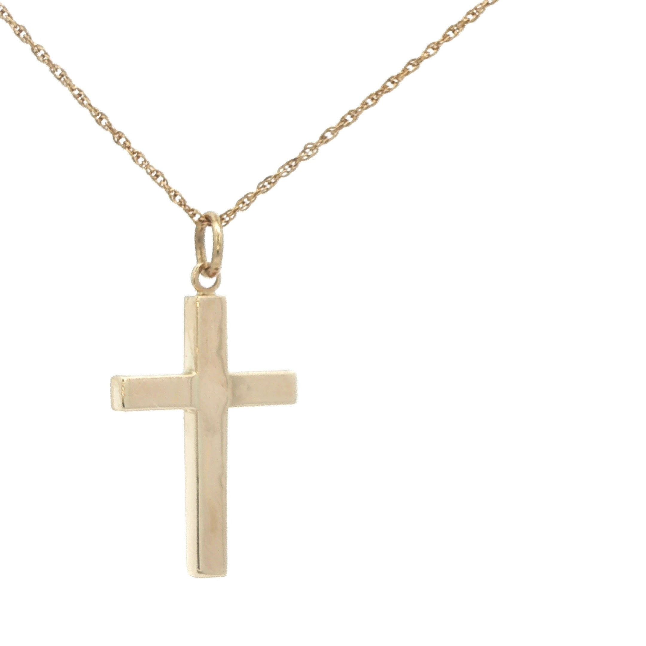 Estate 14K Yellow Gold Cross Pendant
