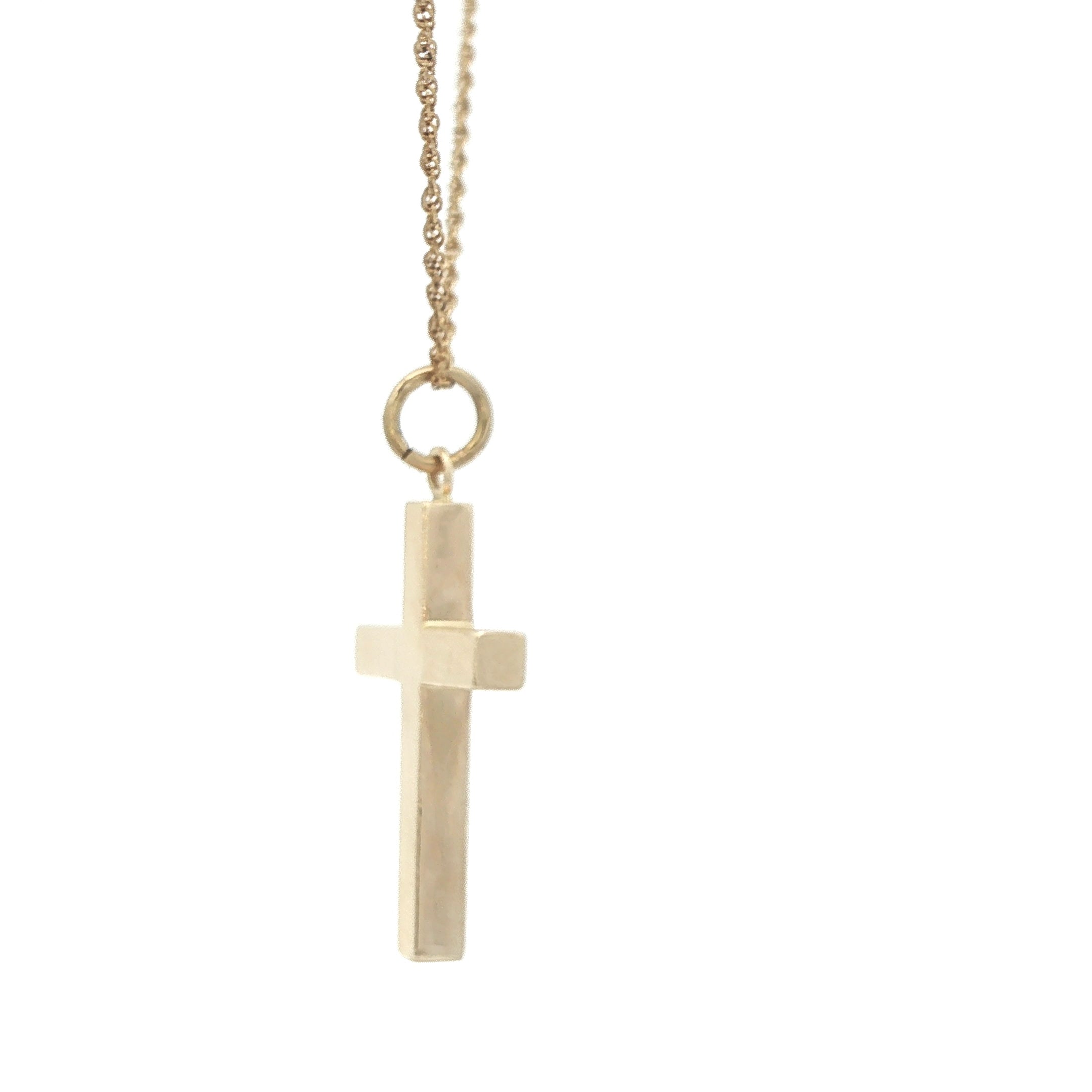 Estate 14K Yellow Gold Cross Pendant