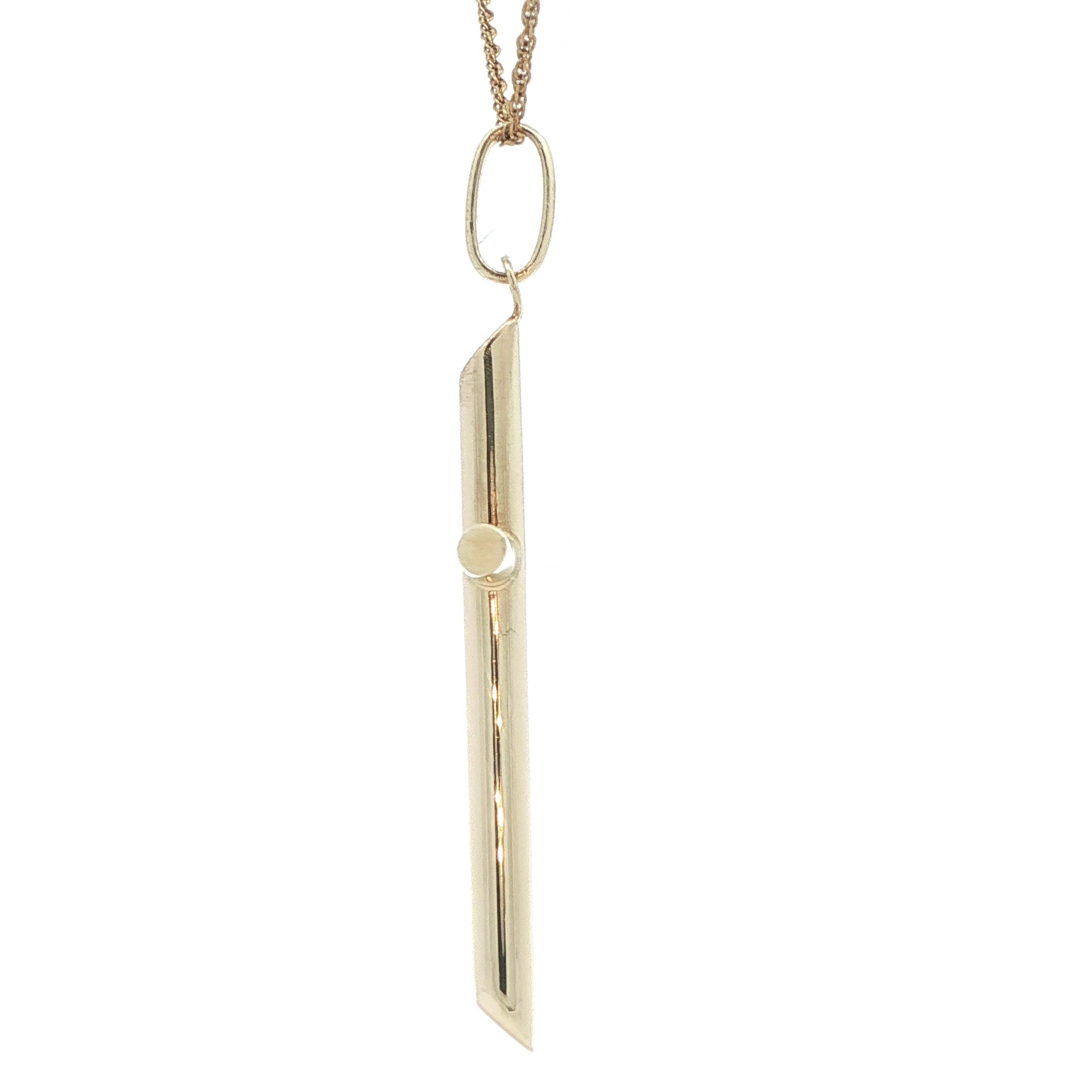 10K Yellow Gold Cross Pendant – Classic Polished Design